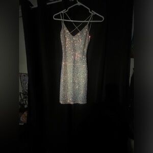 Beautiful Sequin short dress for winter formal ect.